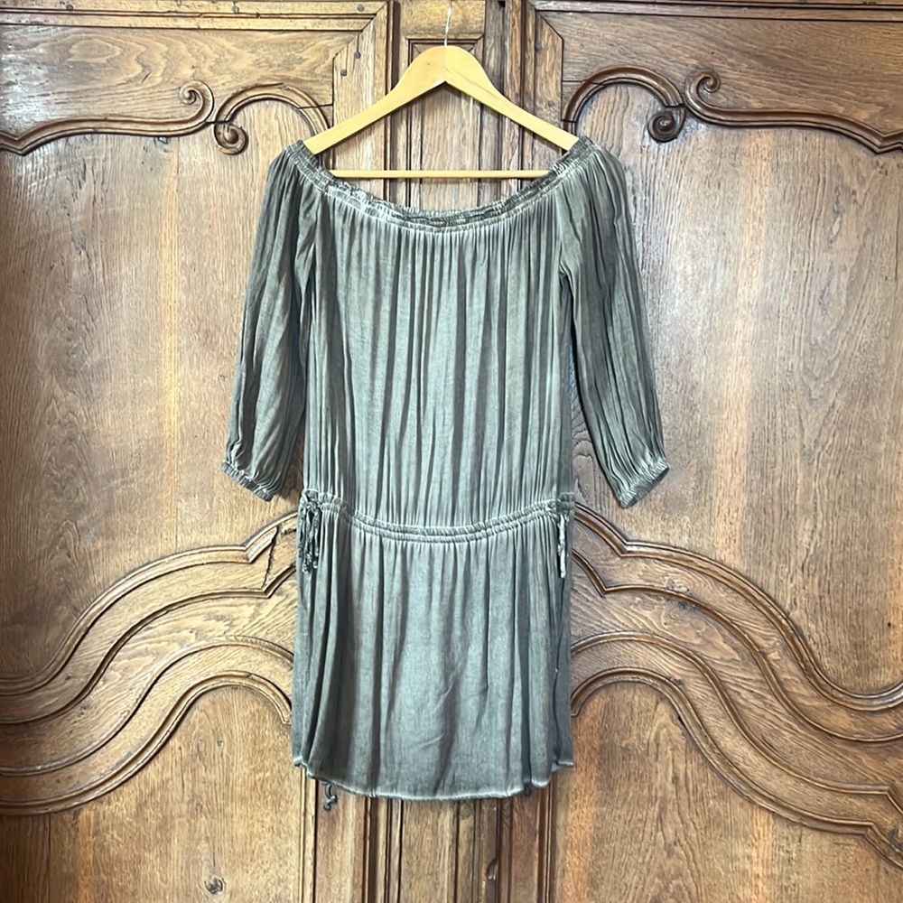 YFB CLOTHING Aletta Dress in Iron Oil Wash - Picture 3 of 13